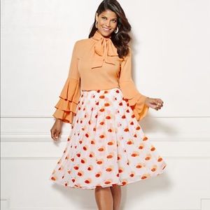 Eva Mendes | Pleated Lips Skirt
